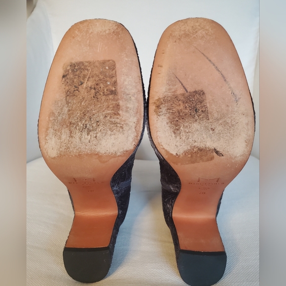 Marc Fisher LTD  velvet brocade booties sz 7 - Picture 5 of 5